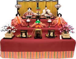 三段飾り・親王・官女 雛人形司 蓬左佳峰 加藤人形店