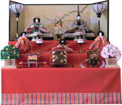 三段飾り・親王・官女 雛人形司 蓬左佳峰 加藤人形店