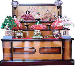 三段飾り・親王・官女 雛人形司 蓬左佳峰 加藤人形店