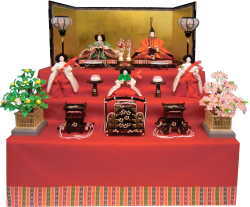 三段飾り・親王・官女 雛人形司 蓬左佳峰 加藤人形店